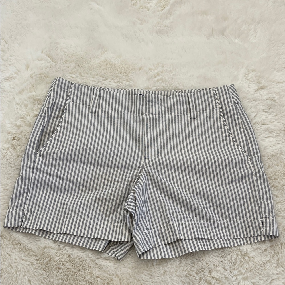 GAP Women's Gray Striped Shorts